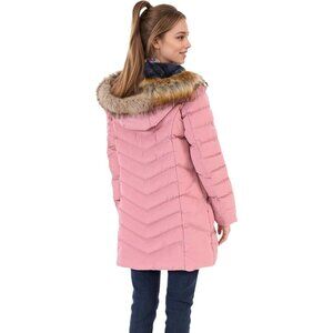 Women's Winter Puffer Jacket with Detachable Hood, S-3XL, Long Waterproof Warm P